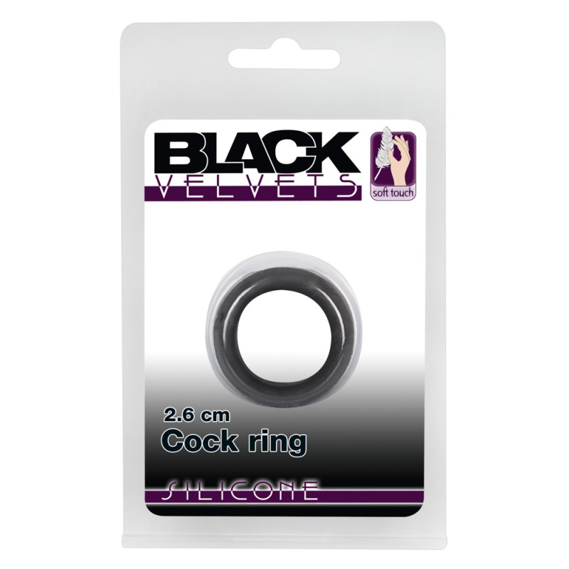 Эрекционное кольцо Black Velvets Cock Ring, 2,6 см Эрекционное кольцо Black Velvets Cock Ring, 2,6 см