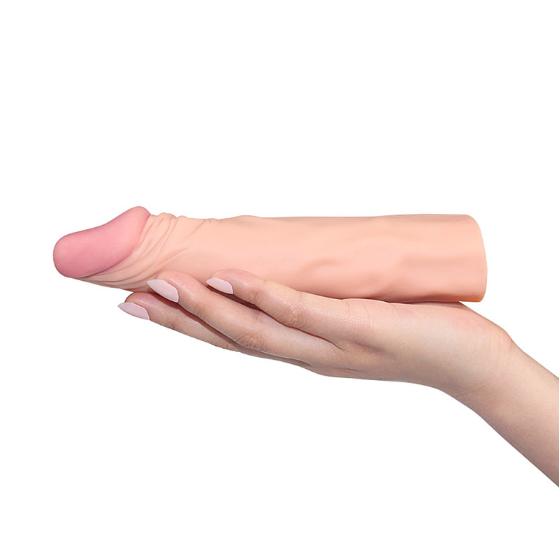 Насадка на член LoveToy Pleasure X-Tender Add 2 Телесная LV1053