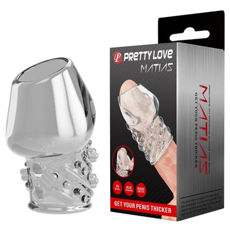 Насадка на член Pretty Love Matias Penis Thicker Transparent Насадка на член Pretty Love Matias Penis Thicker Transparent