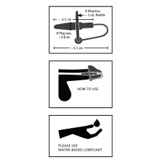 Эрекционное кольцо You2Toys Penis Plug+Silicone Glans Ring Dilator Фиолетовое