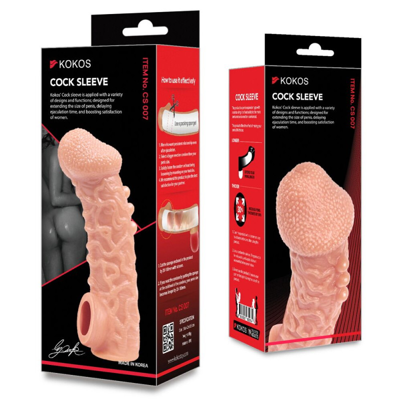 Насадка на член Kokos Cock Sleeve CS 007 M Насадка на член Kokos Cock Sleeve CS 007 M