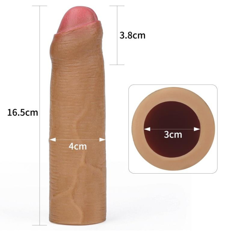 Насадка на член LoveToy Revolutionary Silicone Nature Extender Add 1 Brown 140 Насадка на член LoveToy Revolutionary Silicone Nature Extender Add 1 Brown 140