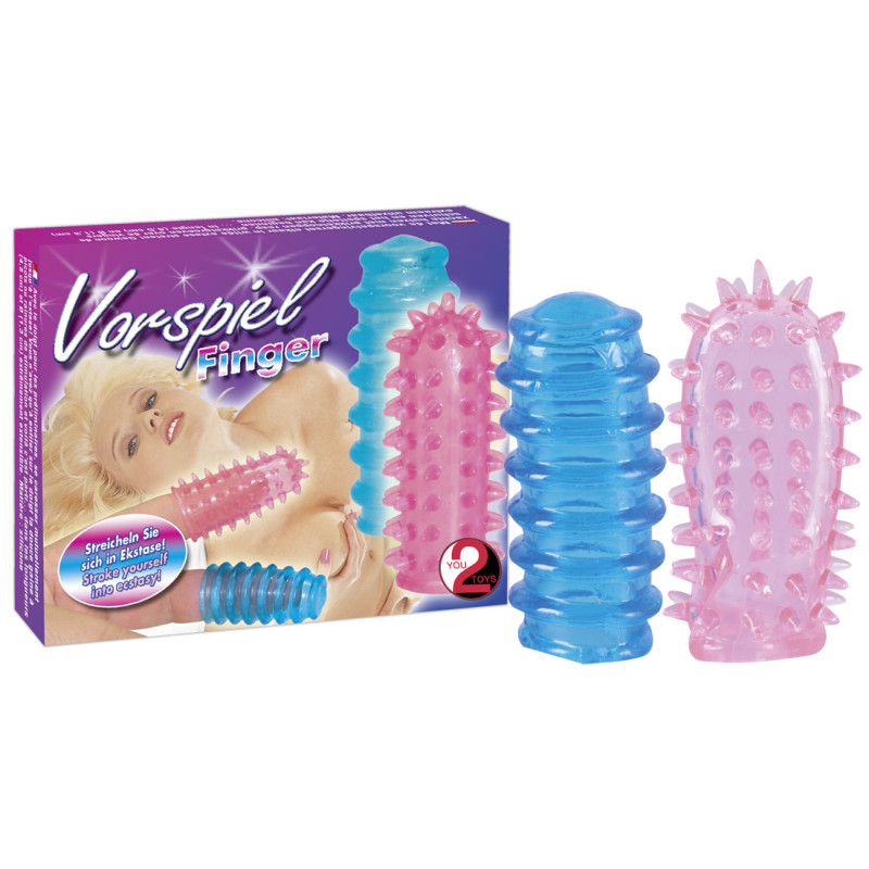 Насадки на пальцы You2Toys Vorspiel Finger Set Синие/Розовые