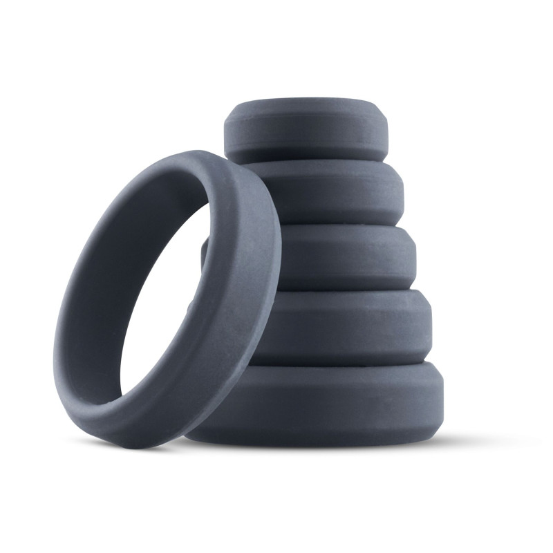 Набор эрекционных колец Boners 6-Piece Cock Ring Set Набор эрекционных колец Boners 6-Piece Cock Ring Set
