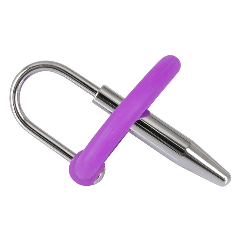 Эрекционное кольцо You2Toys Penis Plug+Silicone Glans Ring Dilator Фиолетовое Эрекционное кольцо You2Toys Penis Plug+Silicone Glans Ring Dilator Фиолетовое