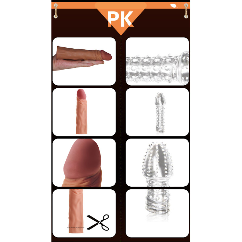 Насадка на член LoveToy Pleasure X-Tender Add 2 Телесная LV1053