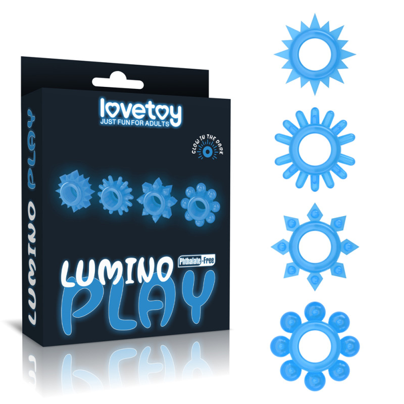 Набор эрекционных колец LoveToy Lumino Play Penis Ring 825 Набор эрекционных колец LoveToy Lumino Play Penis Ring 825