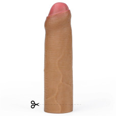 Насадка на член LoveToy Revolutionary Silicone Nature Extender Add 1 Brown 140