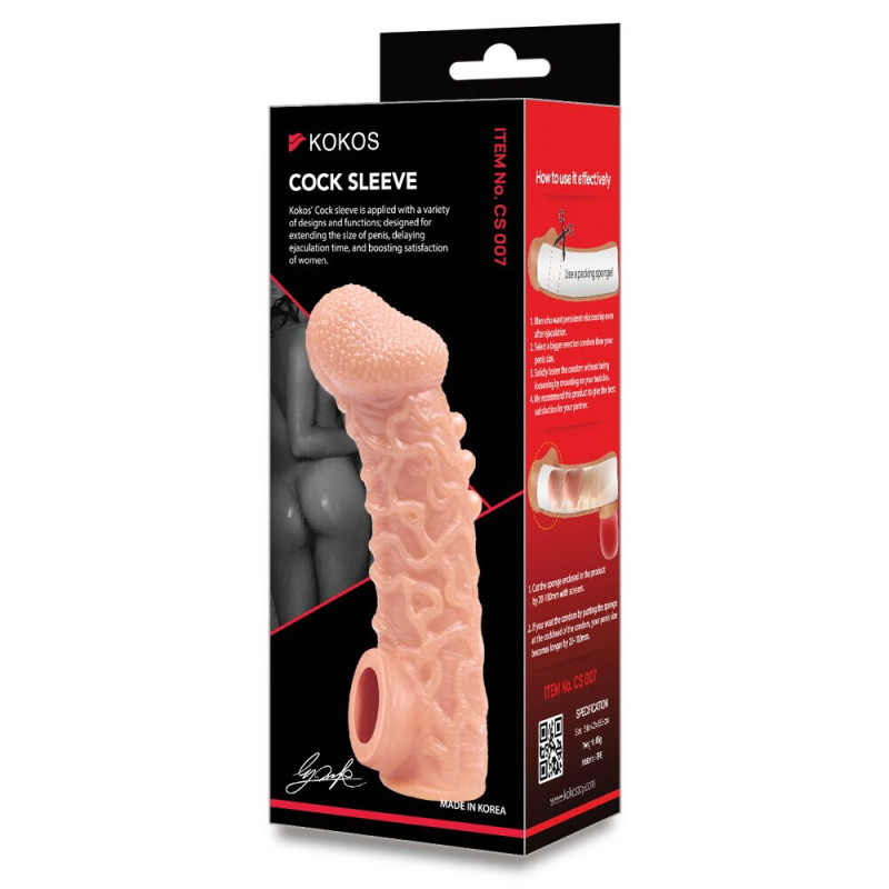 Насадка на член Kokos Cock Sleeve CS 007 M Насадка на член Kokos Cock Sleeve CS 007 M