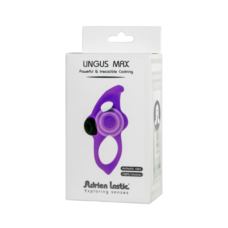 Ерекційне кільце Adrien Lastic Lingus MAX Violet з вібрацією Ерекційне кільце Adrien Lastic Lingus MAX Violet з вібрацією