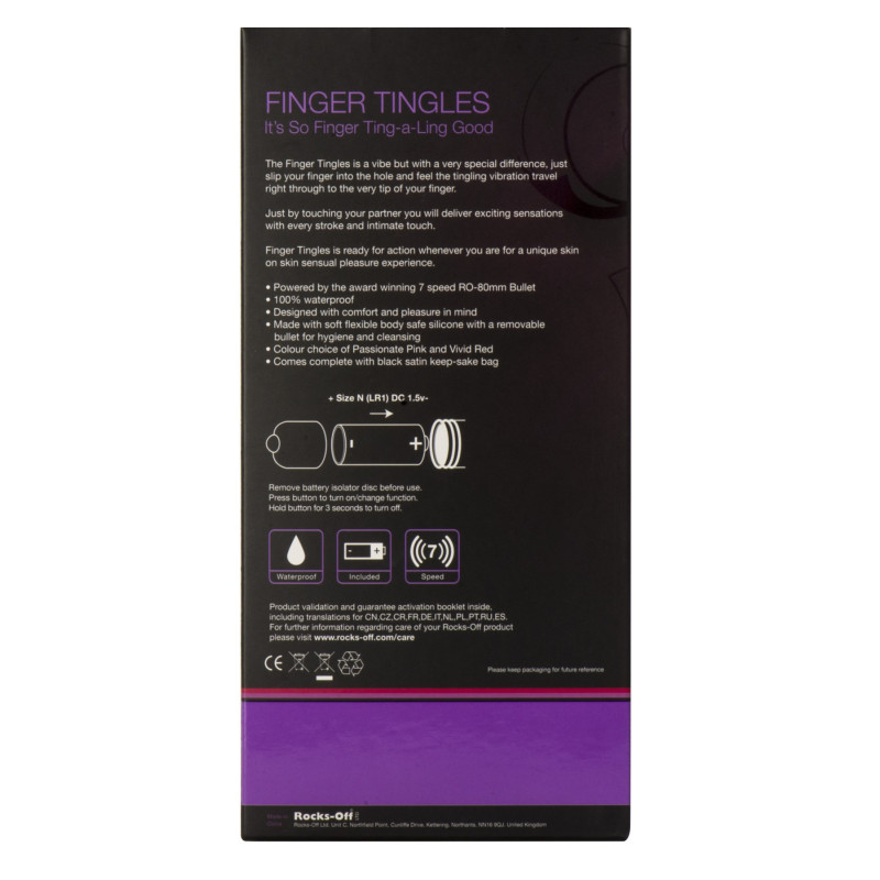 Вібратор Rocks Off Finger Tingles 7 Червоний Вібратор Rocks Off Finger Tingles 7 Червоний