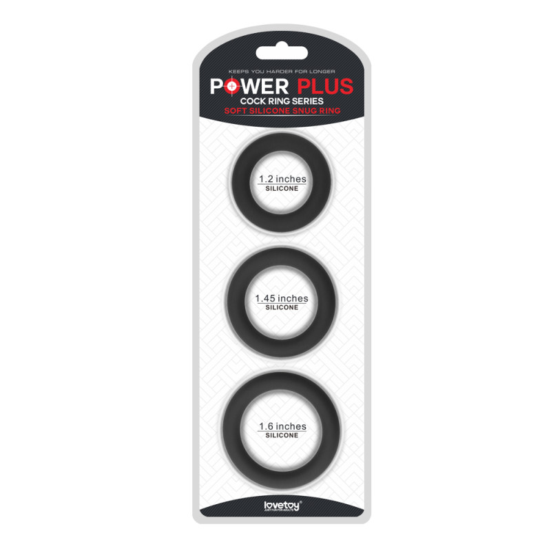 Эрекционные кольца LoveToy Power Plus Soft Silicone Snug Ring Black Эрекционные кольца LoveToy Power Plus Soft Silicone Snug Ring Black