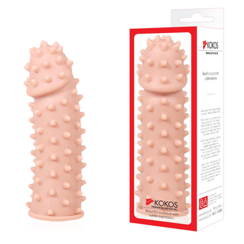 Насадка на член Kokos Extreme Sleeve ES.03 размер M, утолщающая, стимулирующий рельеф Насадка на член Kokos Extreme Sleeve ES.03 размер M, утолщающая, стимулирующий рельеф