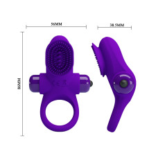 Эрекционное кольцо Pretty Love Vibrant Penis Ring 2 Фиолетовое