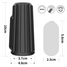 Насадка на член LoveToy Vibrating Ridge Knights Ring Black