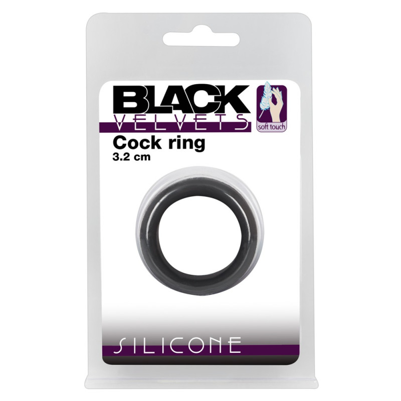 Эрекционное кольцо Black Velvets Cock Ring, 3.2 см Эрекционное кольцо Black Velvets Cock Ring, 3.2 см