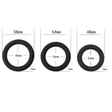 Эрекционные кольца LoveToy Power Plus Soft Silicone Snug Ring Black