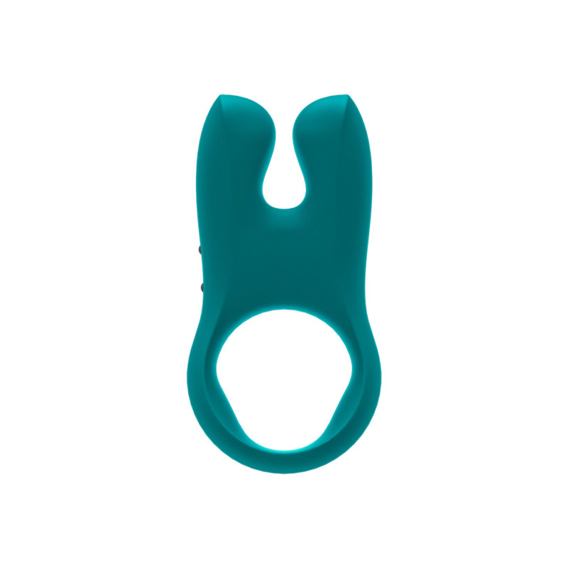 Эрекционное виброкольцо с двойной стимуляцией клитора Fun Factory NŌS deep sea blue, 2 мотора Эрекционное виброкольцо с двойной стимуляцией клитора Fun Factory NŌS deep sea blue, 2 мотора