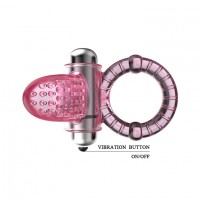 Эрекционное кольцо LyBaile Cook Ring 10 Functions vibe Розовое