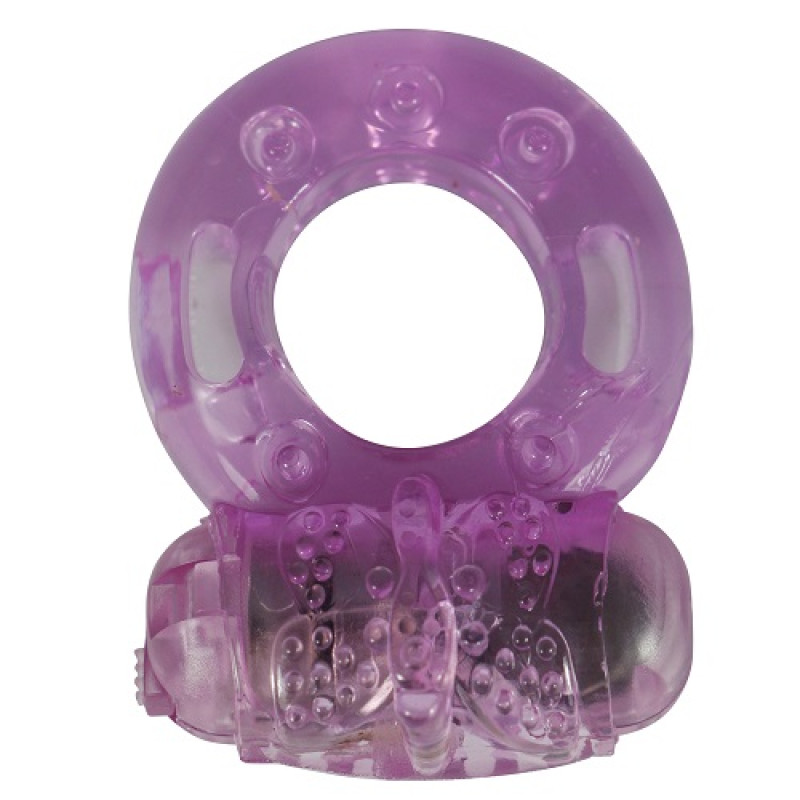 Эркционное кольцо LoveToy Vibrating penis ring Розовое Эркционное кольцо LoveToy Vibrating penis ring Розовое