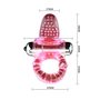 Эрекционное кольцо LyBaile Cook Ring 10 Functions vibe Розовое