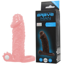 Насадка на член LyBaile Brave men Vibro Penis Sleeve Телесная BI0508