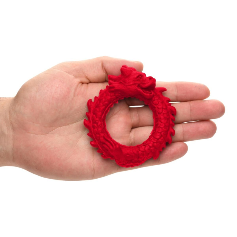 Эрекционное кольцо Creature Cocks Rise of the Dragon Silicone Penis Ring - Red