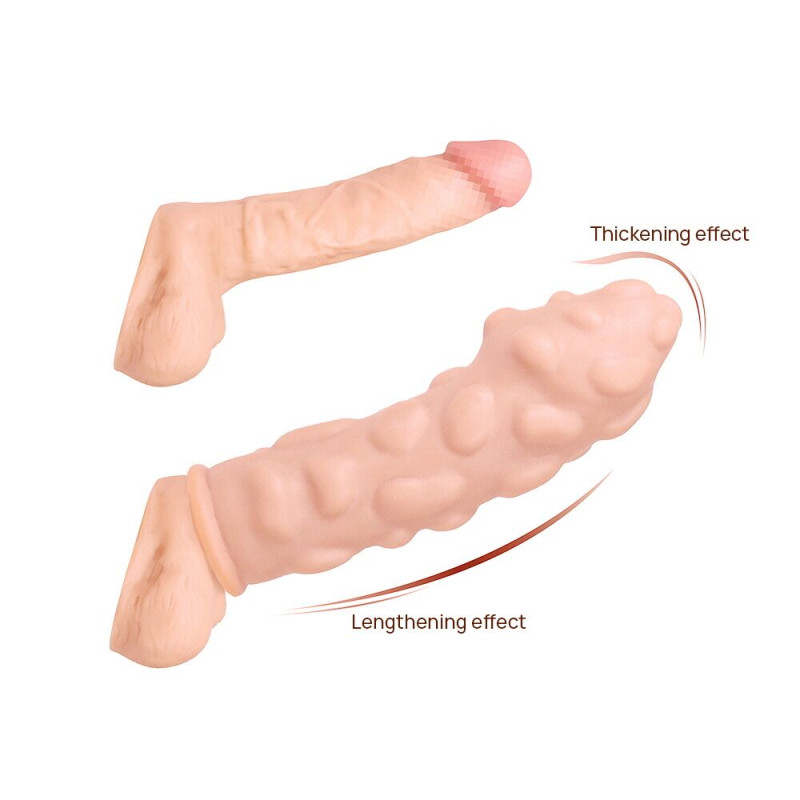 Насадка на член Kokos Extreme Sleeve ES.11 размер M, утолщающая, стимулирующий рельеф Насадка на член Kokos Extreme Sleeve ES.11 размер M, утолщающая, стимулирующий рельеф