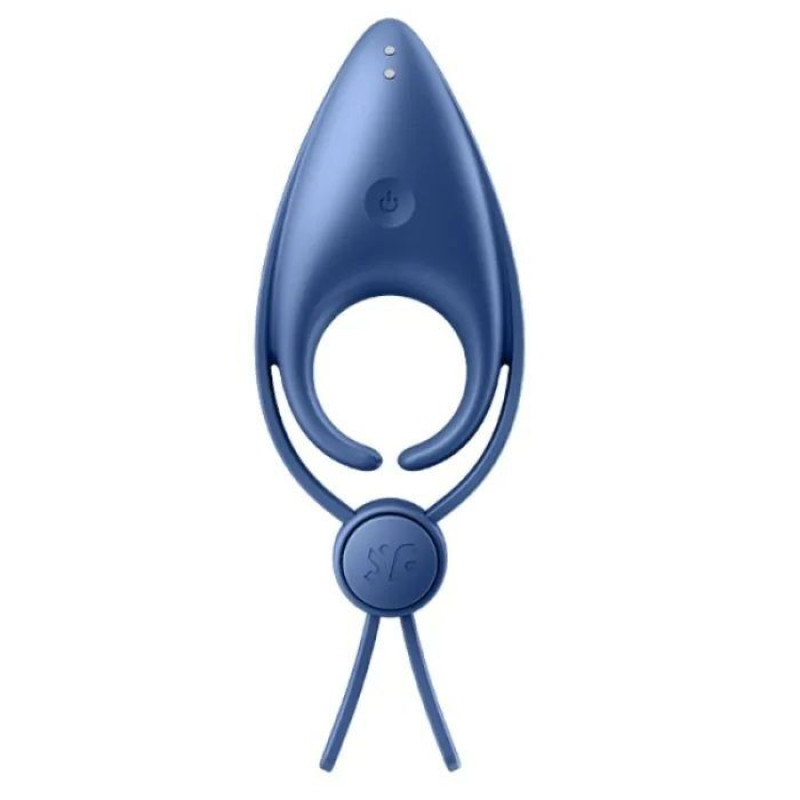 Эрекционное виброкольцо ласо с регулировкой размера Satisfyer Sniper Blue