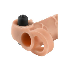 Насадка-збільшувач для пеніса з віброелементом Pipedream Fantasy X-tensions Real Feel 2,5 см