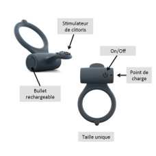 Ерекційне кільце Marc Dorcel Power Clit Plus