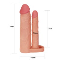Насадка на член LoveToy Pleasure X Tender Double Penis Sleeve Add 2