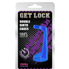 Эрекционное кольцо Chisa Double Girth Cages Голубое