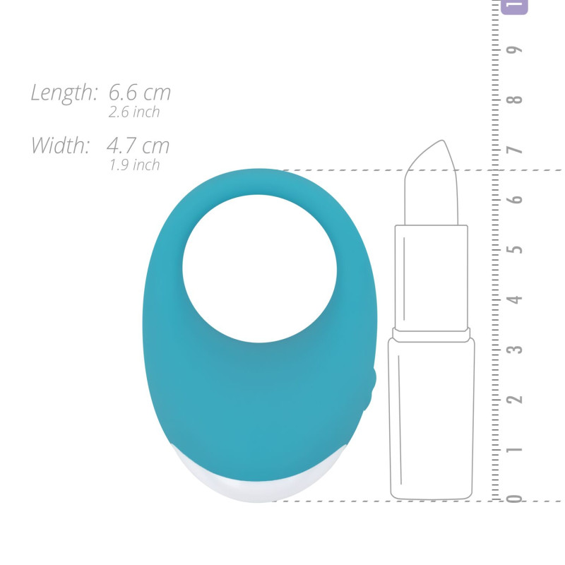 Эрекционное кольцо с вибрацией Cala Azul – Jose Vibrating Cockring, 10 режимов Эрекционное кольцо с вибрацией Cala Azul – Jose Vibrating Cockring, 10 режимов