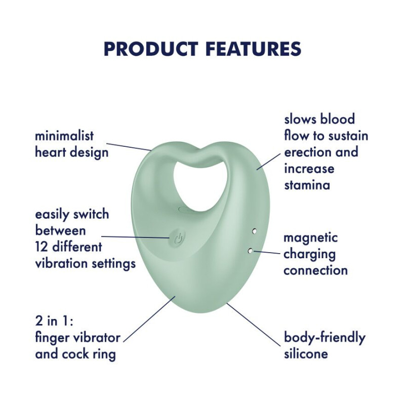 Вибратор на палец и эрекционное кольцо 2в1 Satisfyer Perfect Pair 3 Вибратор на палец и эрекционное кольцо 2в1 Satisfyer Perfect Pair 3