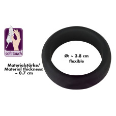 Эрекционное кольцо Black Velvets Cock Ring, 3.8 см