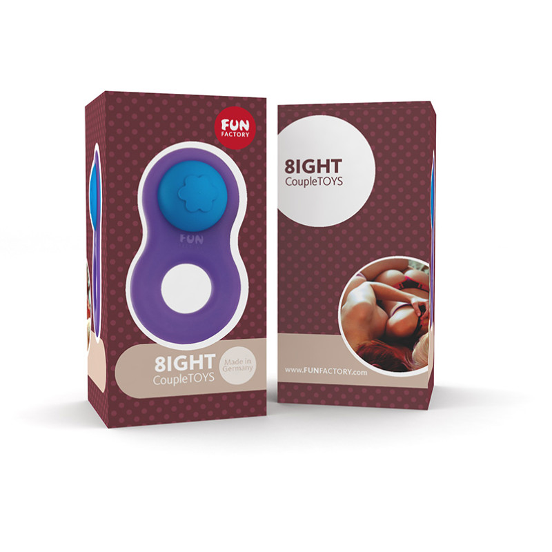 Эрекционное кольцо Fun Factory 8ight Фиолетовое/Бирюзовое Эрекционное кольцо Fun Factory 8ight Фиолетовое/Бирюзовое