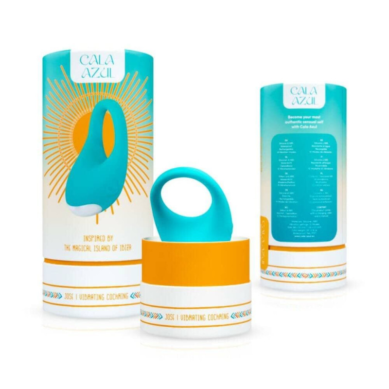 Эрекционное кольцо с вибрацией Cala Azul – Jose Vibrating Cockring, 10 режимов Эрекционное кольцо с вибрацией Cala Azul – Jose Vibrating Cockring, 10 режимов