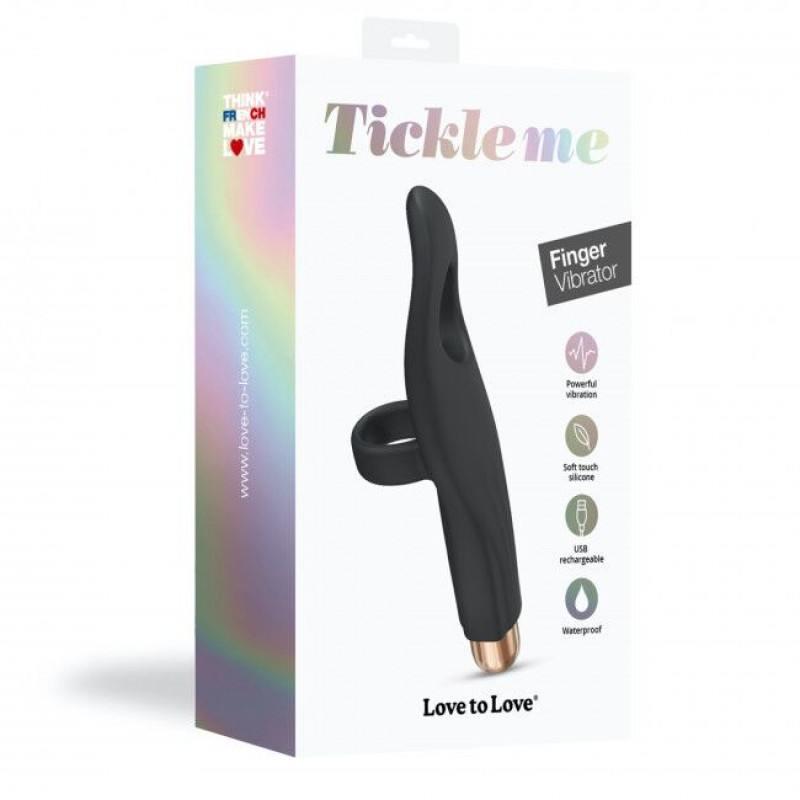 Вибратор на палец Love To Love Tickle me Черный Вибратор на палец Love To Love Tickle me Черный