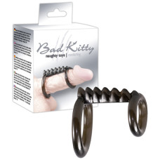 Эрекционное кольцо Bad Kitty Cockring Черное