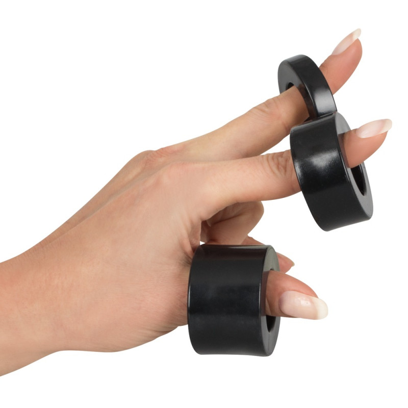 Эрекционные кольца Rebel Ball Stretching Kit Черные Эрекционные кольца Rebel Ball Stretching Kit Черные
