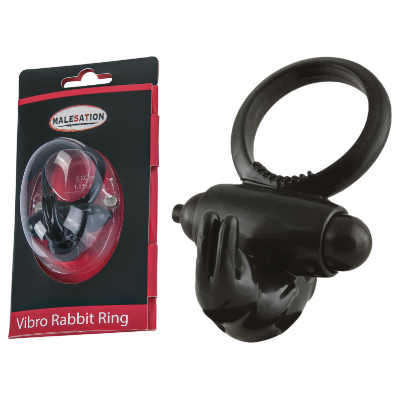 Ерекційне кільце StRubber MALESATION Vibro-Rabbit-Ring Ерекційне кільце StRubber MALESATION Vibro-Rabbit-Ring