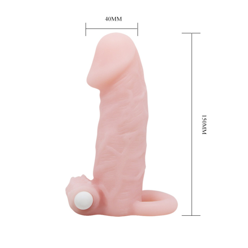 Насадка на член LyBaile Brave men Vibro Penis Sleeve Тілесна BI0510 Насадка на член LyBaile Brave men Vibro Penis Sleeve Тілесна BI0510