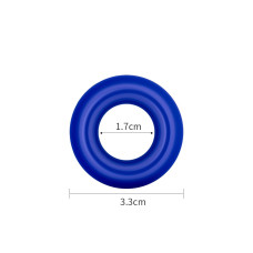 Кільця ерекційні LoveToy Power Plus Cockring Біле/Синє/Чорне