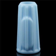 Насадка на член LoveToy Vibrating Ridge Knights Ring Blue