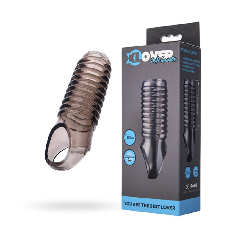 Насадка на член Toyfa XLOVER Черная 748016 Насадка на член Toyfa XLOVER Черная 748016