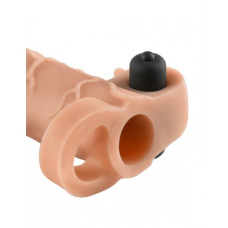 Подовжуюча насадка на пеніс з вібрацією Pipedream Fx Vibr Real Feel 2