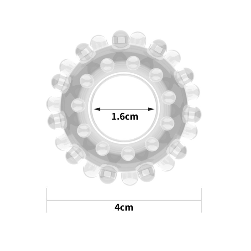 Эрекционное кольцо LoveToy Power Plus Cockring 2 Прозрасное Эрекционное кольцо LoveToy Power Plus Cockring 2 Прозрасное