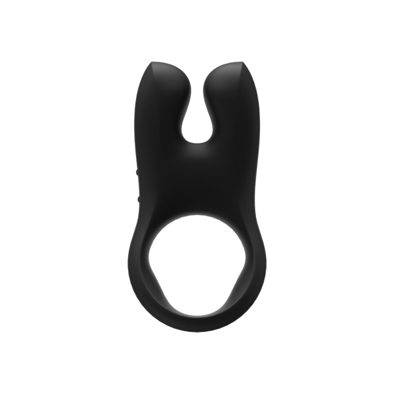 Эрекционное виброкольцо с двойной стимуляцией клитора Fun Factory NŌS black, 2 мотора Эрекционное виброкольцо с двойной стимуляцией клитора Fun Factory NŌS black, 2 мотора