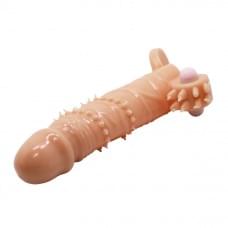 Насадка на член Pretty Love Connor Vibrating Penis Sleeve Flesh
